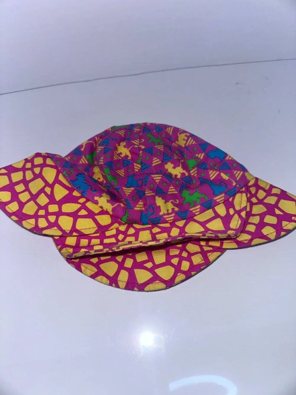 Vintage Disney’s Lion King Little Simba Bucket Sun Beach Hat Toddler Size 2-4